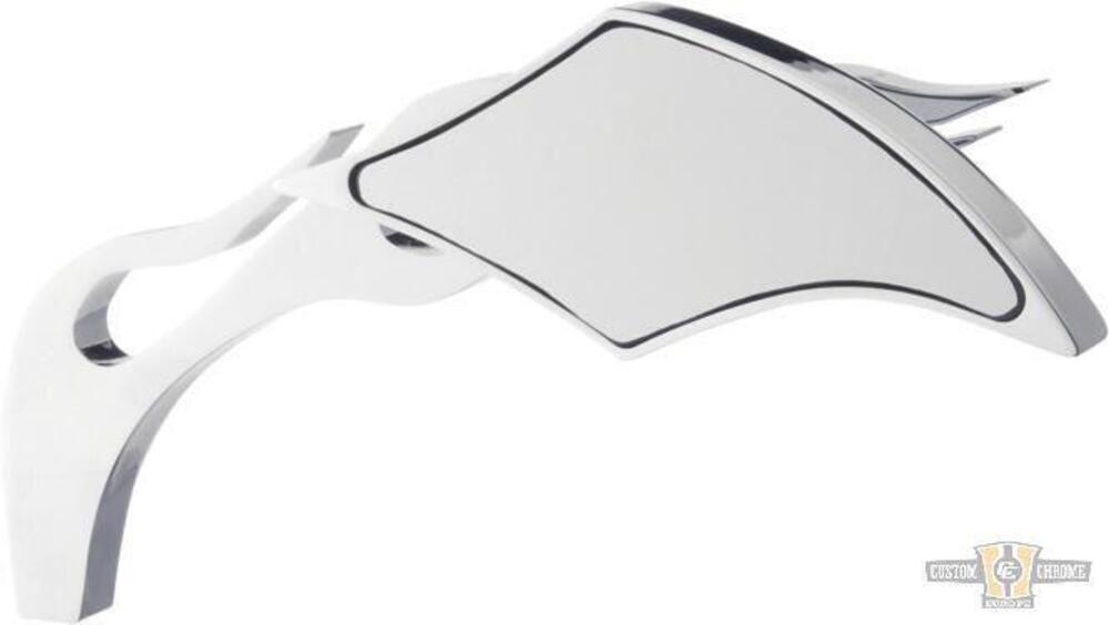 Specchietti Diamond Flame cromo Custom Chrome 
