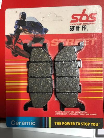 COPPIA PASTIGLIE SBS 691HF