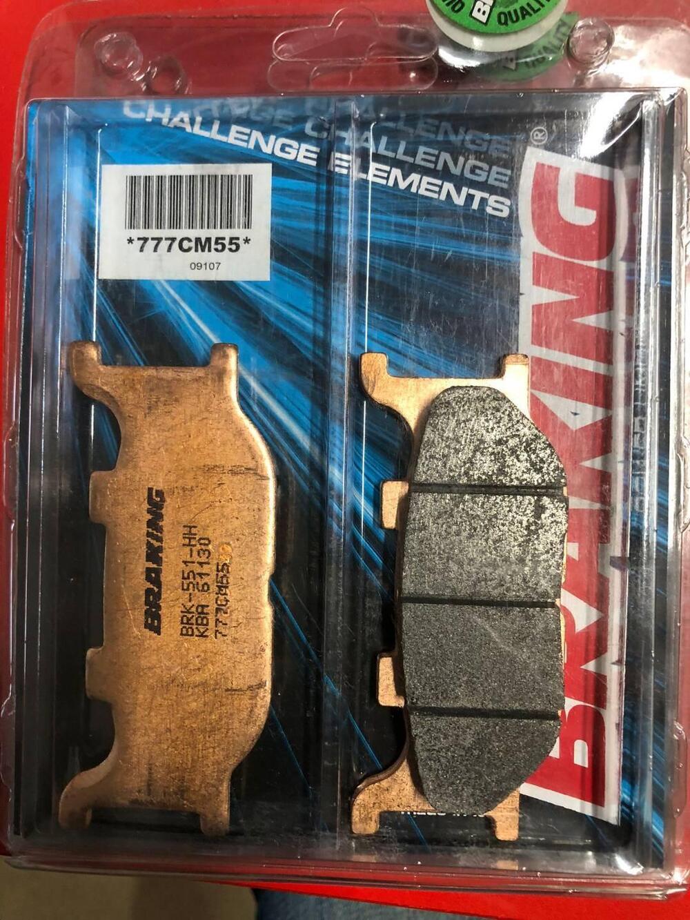 COPPIA PASTIGLIE BRAKING 777CM55