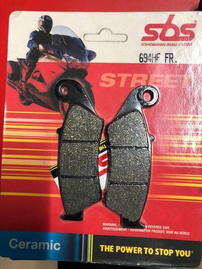 COPPIA PASTIGLIE SBS 694HF