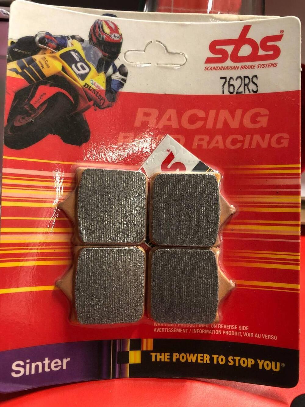 COPPIA PASTIGLIE SBS 762RS