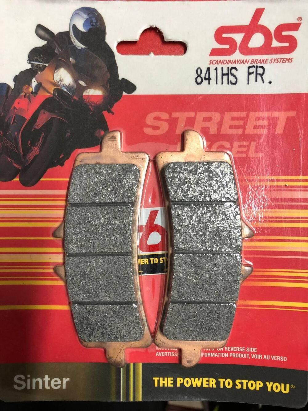 COPPIA PASTIGLIE SBS 841HS