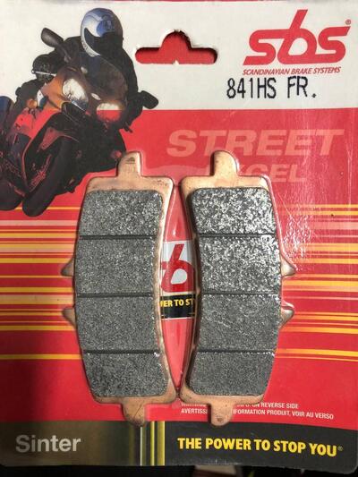 COPPIA PASTIGLIE SBS 841RS