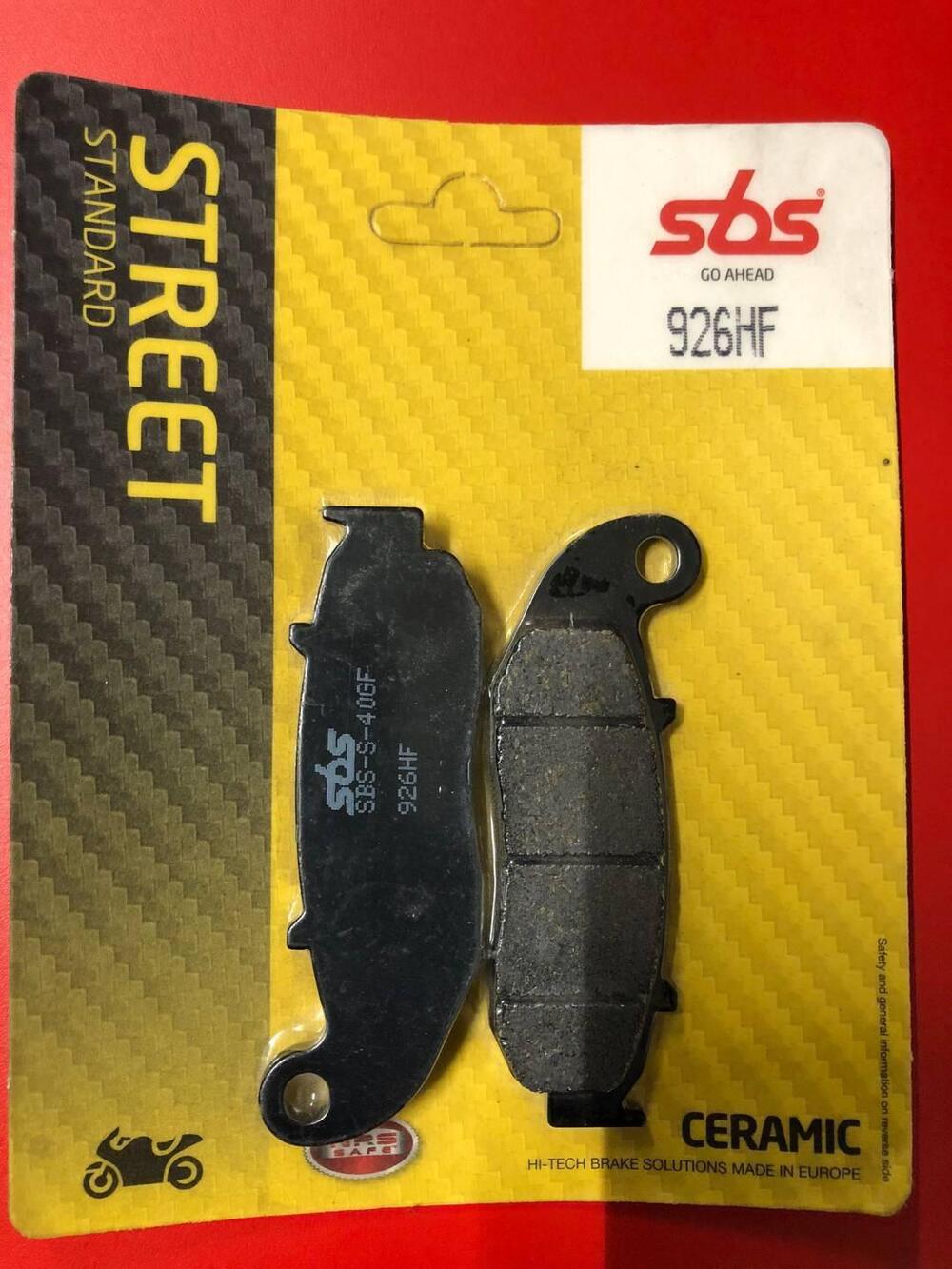 COPPIA PASTIGLIE SBS 926HF