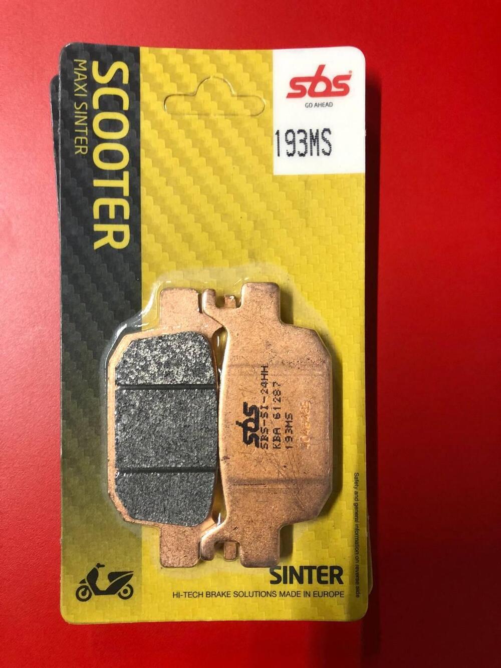 COPPIA PASTIGLIE SBS 193MS