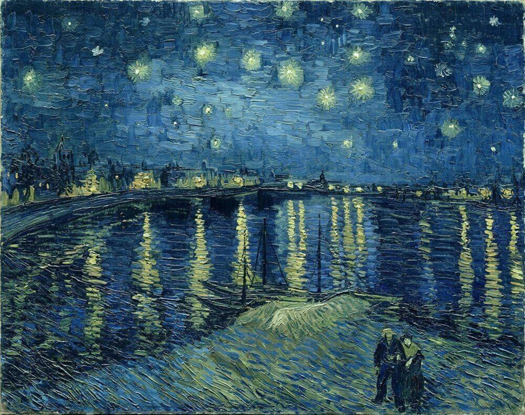 &ldquo;Notte stellata sul Rodano&rdquo; di Vincent Van Gogh