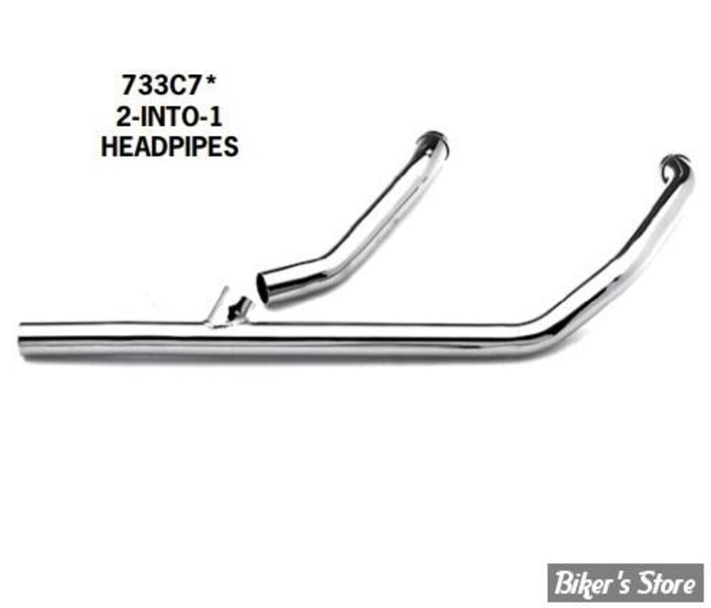 Collettori 2 in 1 cromato Paughco per Touring dal