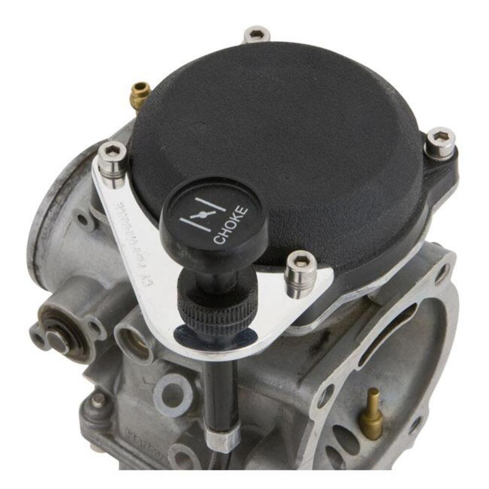 Supporto cavo aria per carburatore Keihin CV inox 