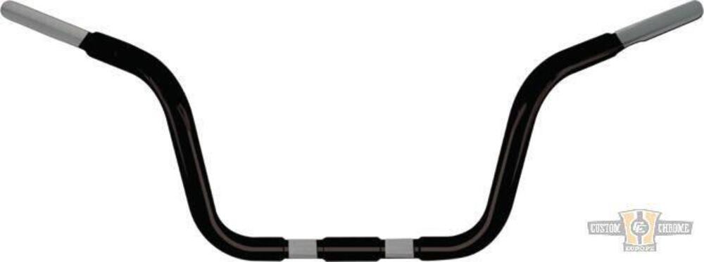 Manubrio Ape Hanger 1-1/4" alto 9,5" nero preforat 