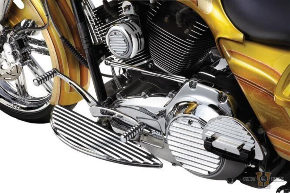 Pedane Ness retrò guidatore cromate Per Softail FL Arlen Ness