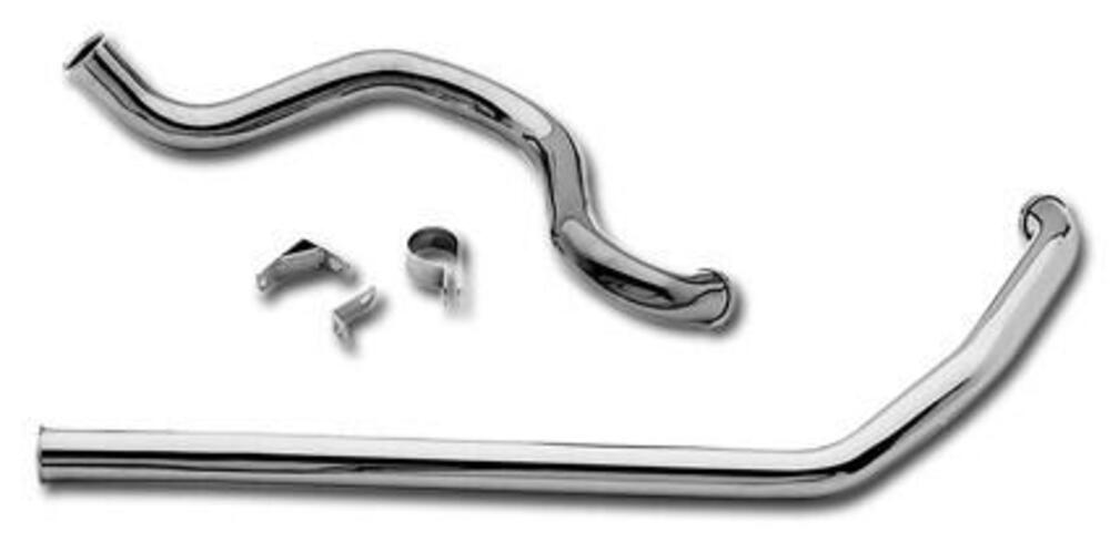 Collettori 2 in 2 indipendenti cromati Paughco Tou