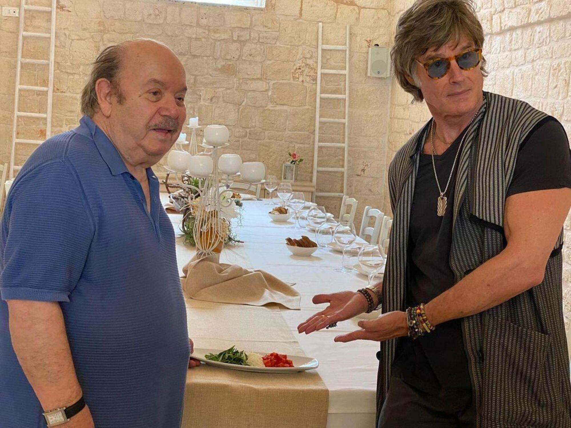 Lino Banfi e Ronn Moss alla Masseria Paretano