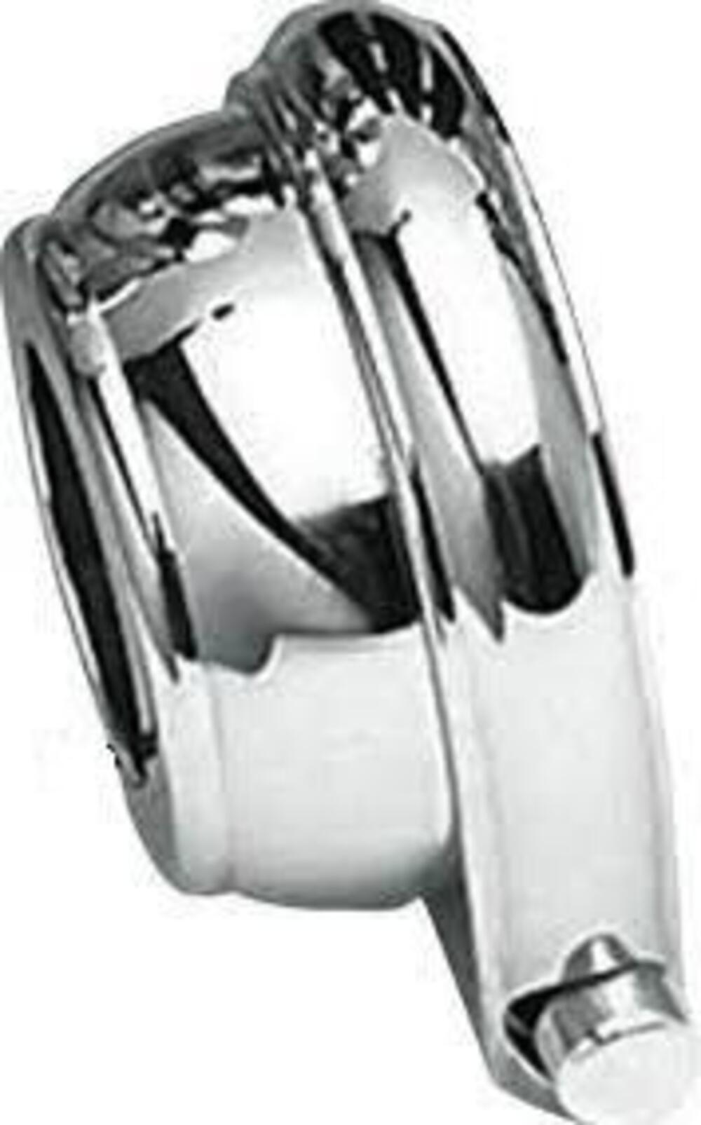 Blocchetto cromato da 1" lato sinistro con pulsant Arlen Ness