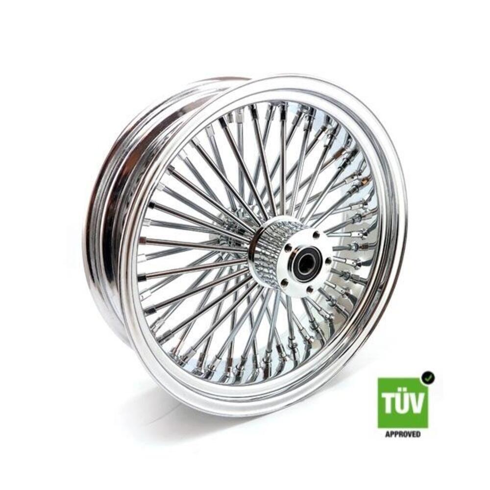 Ruota posteriore cromata Big Spoke 48 raggi 18”x 5 
