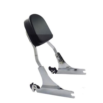 Schienalino Sissy Bar rimovibile alto 28 cm cromat 