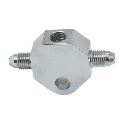 Sdoppiatore cromato con attacchi 3/8-24 e AN-3 Mot 