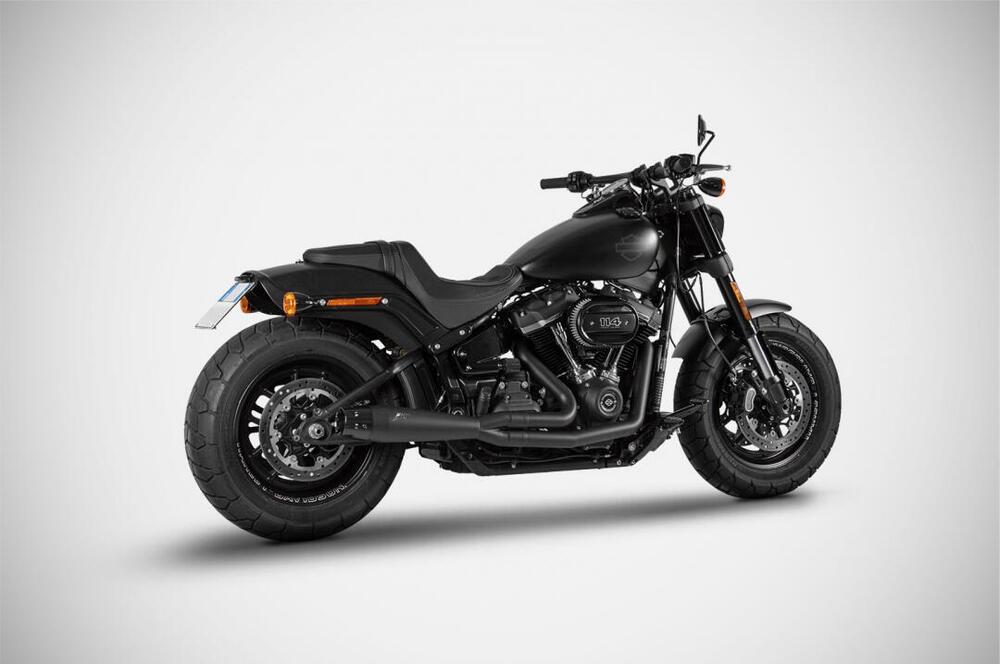 Scarico 2 in 1 tipo A Zard nero OMOLOGATO per Soft