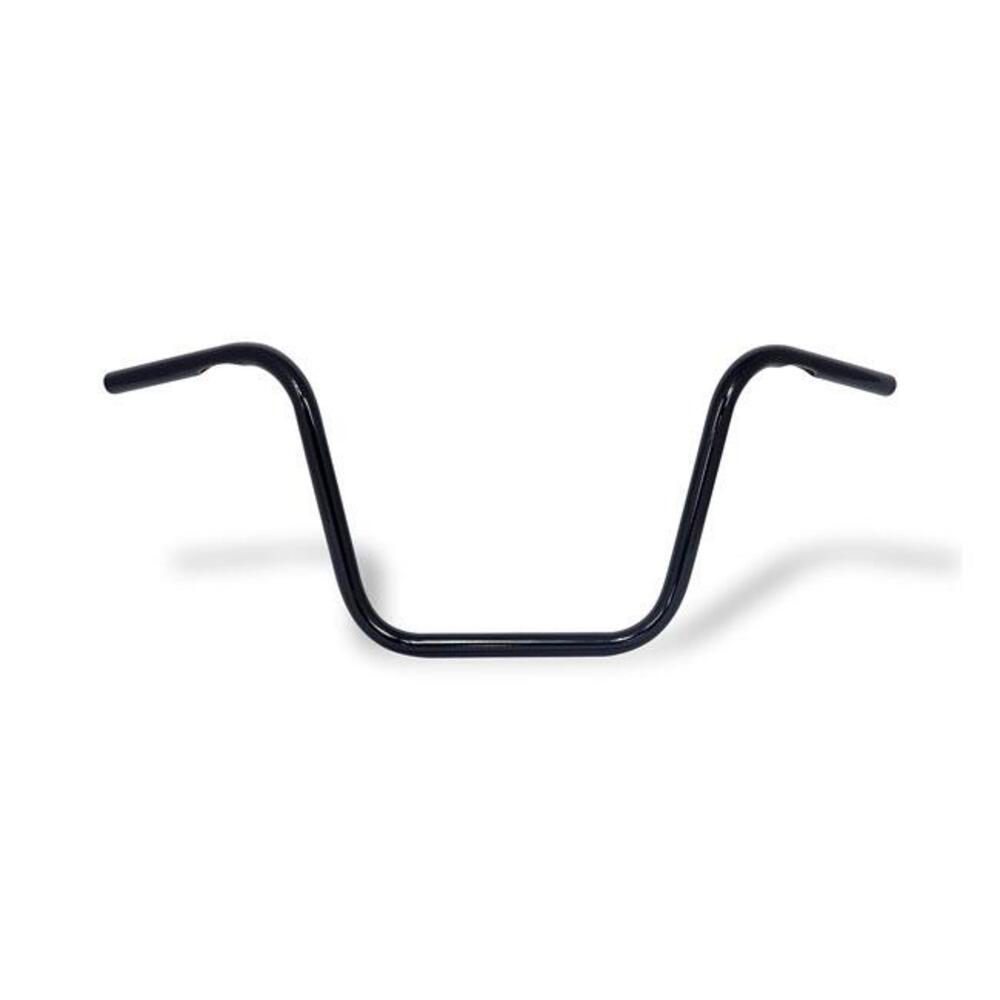 Manubrio Ape Hanger 1" alto 12" nero con fossette, 