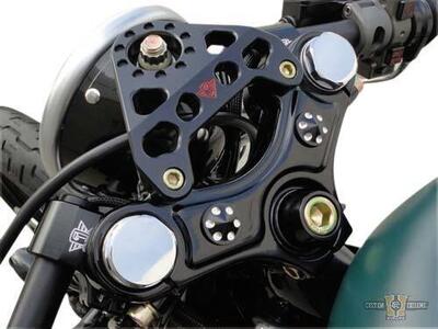 Supporto faro anteriore nero Per Sportster e Dyna Joker Machine