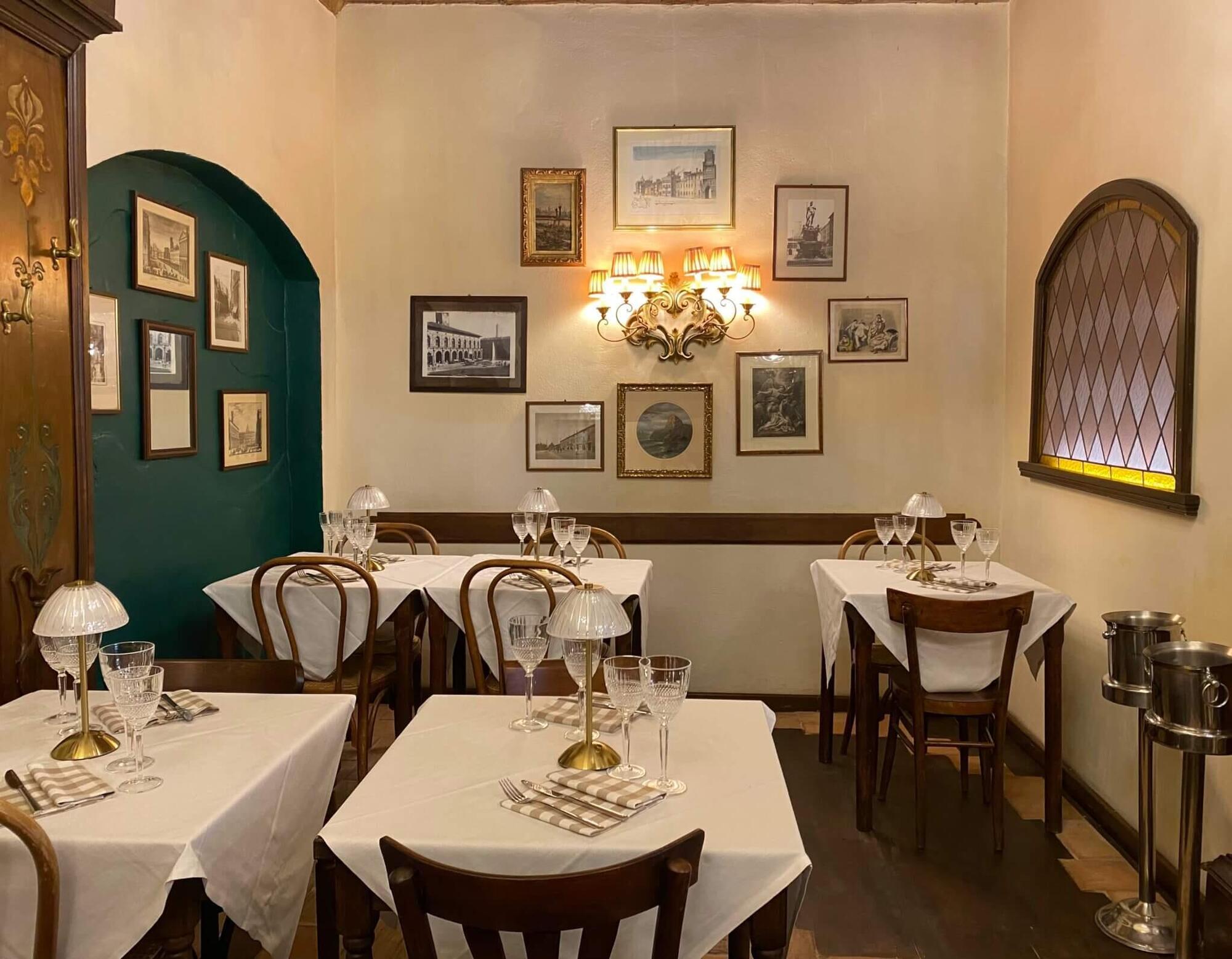 La trattoria &quot;La Corte Galluzzi&quot; a Bologna