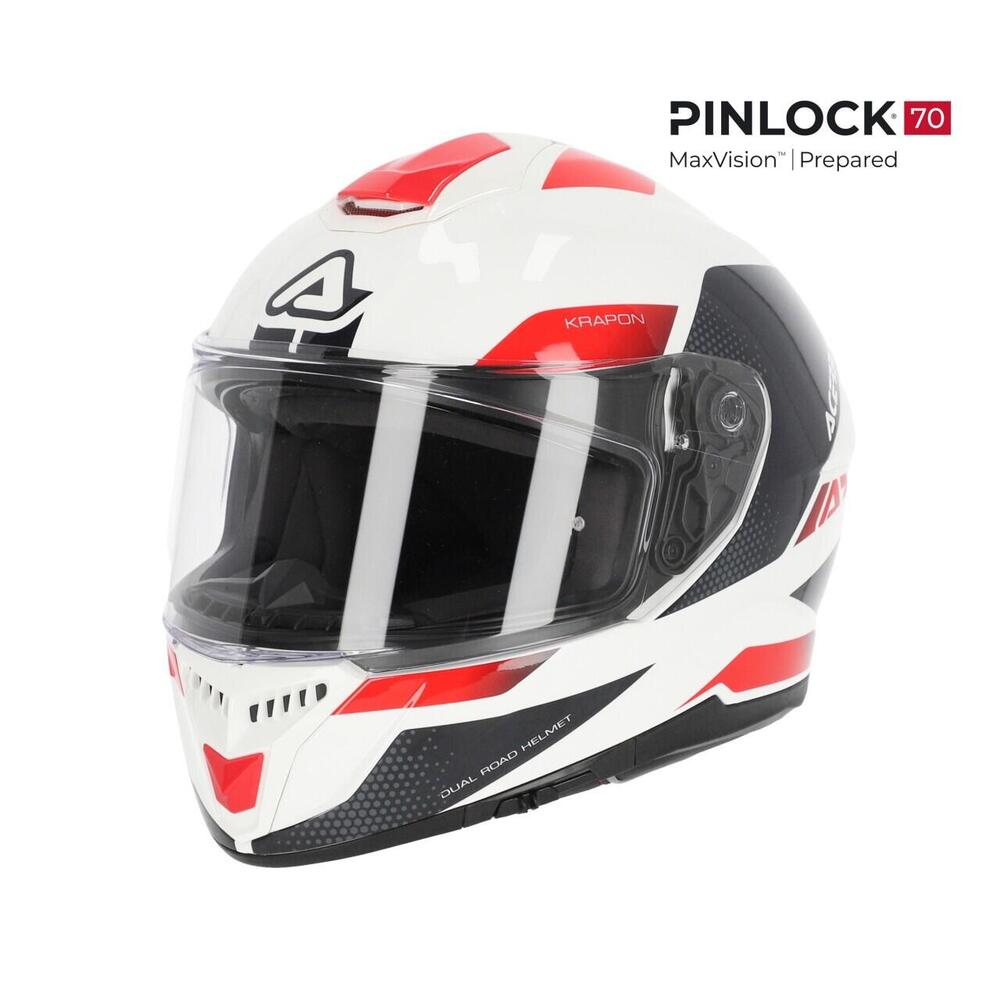 Casco integrale Acerbis KRAPON 2206 Bianco Rosso