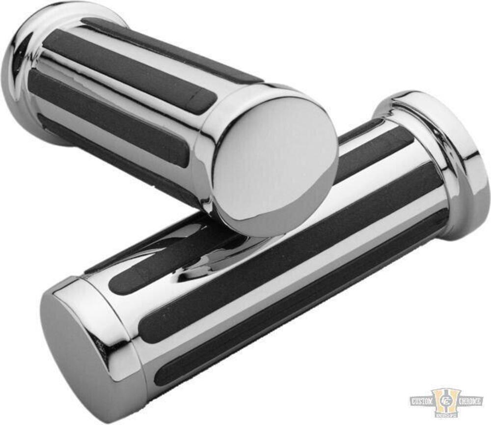 Manopole Classiche nere e cromo per acceleratore t 