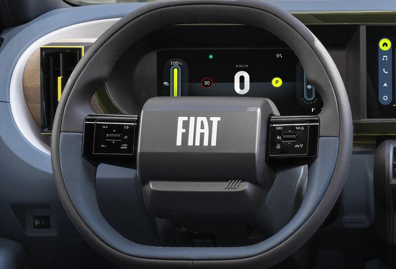 Fiat Grande Panda, il volante a due razze