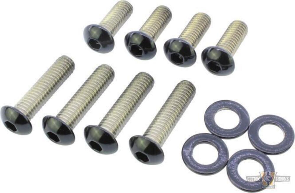 Kit viti supporti e parafango posteriore nere luci 