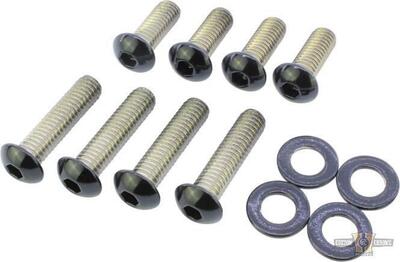 Kit viti supporti e parafango posteriore nere luci 