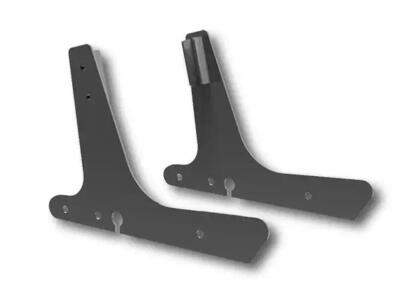 Piastre nere per schienalino Sissy Bar fisso per F 