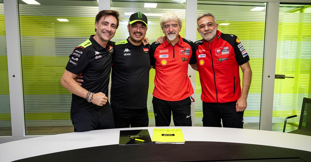 Pertamina Enduro VR46 factory supported team di Ducati con Diggia e Morbidelli. Gigi Dall&#039;Igna: &quot;Ringrazio Valentino Rossi...&quot;. Mentre Uccio...