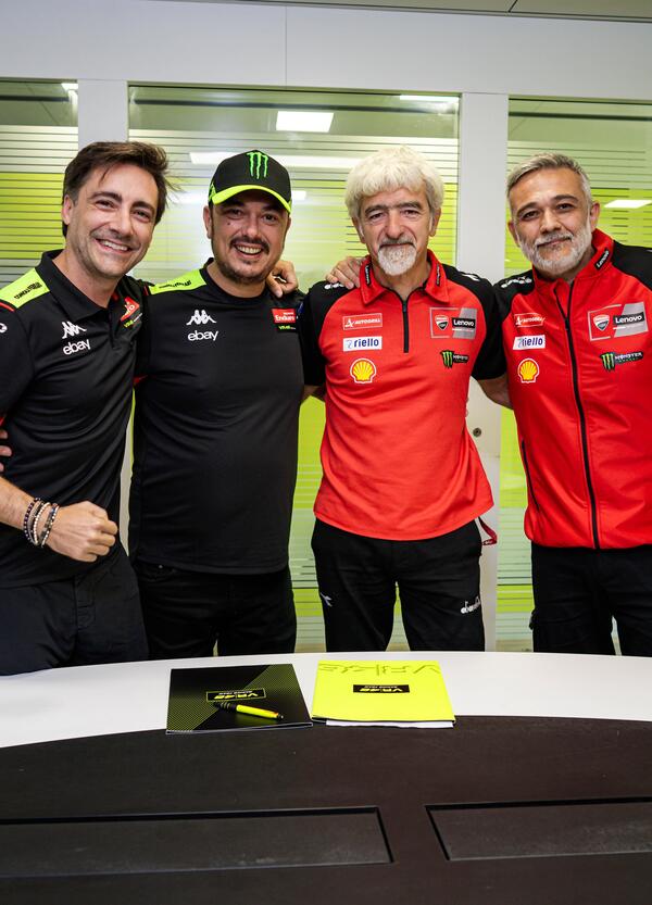 Pertamina Enduro VR46 factory supported team di Ducati con Diggia e Morbidelli. Gigi Dall&#039;Igna: &quot;Ringrazio Valentino Rossi...&quot;. Mentre Uccio...