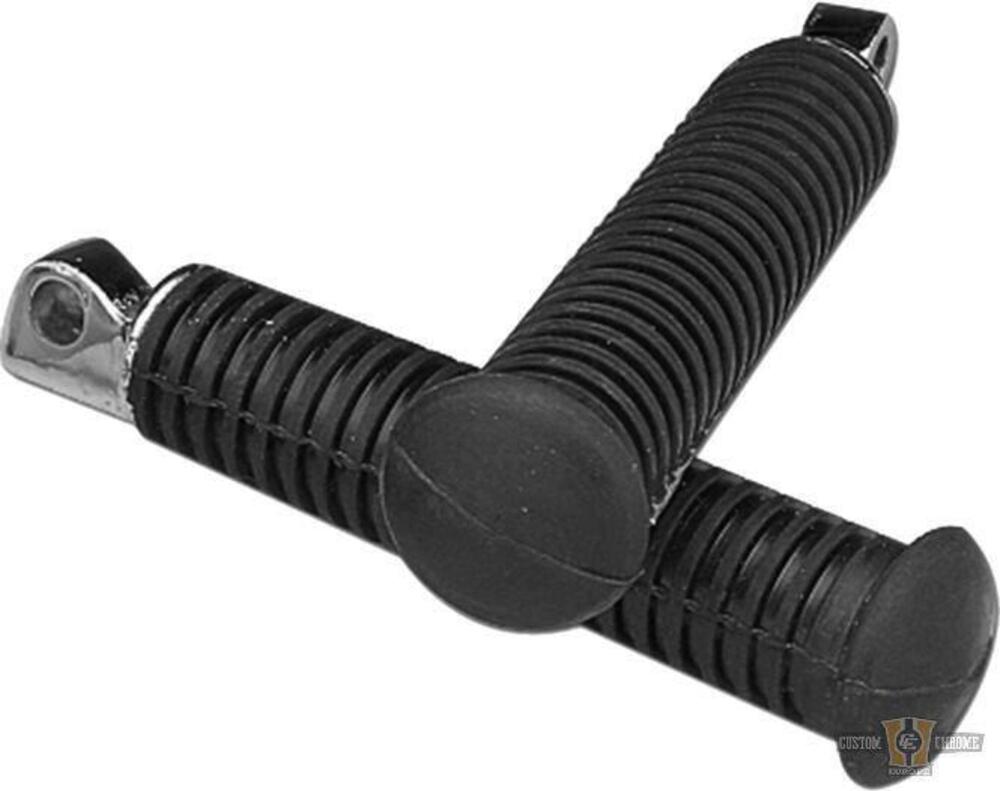 Pedaline gomma estese + 1'' Custom Chrome 