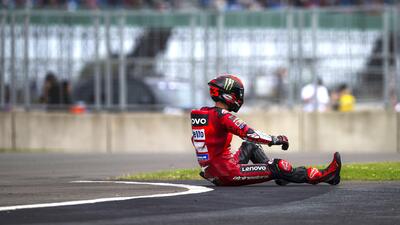 MotoGP 2024. GP della Gran Bretagna. Pecco Bagnaia: "Ho fatto un errore, alla 4 sono molto veloce, ho esagerato"