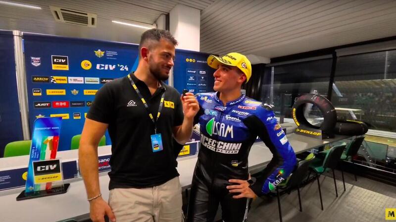 CIV Racing Night 2024, Leonardo Taccini: &quot;Non mi sono mai arreso, ero disorientato. Ora ho trovato il feeling&quot; [VIDEO]