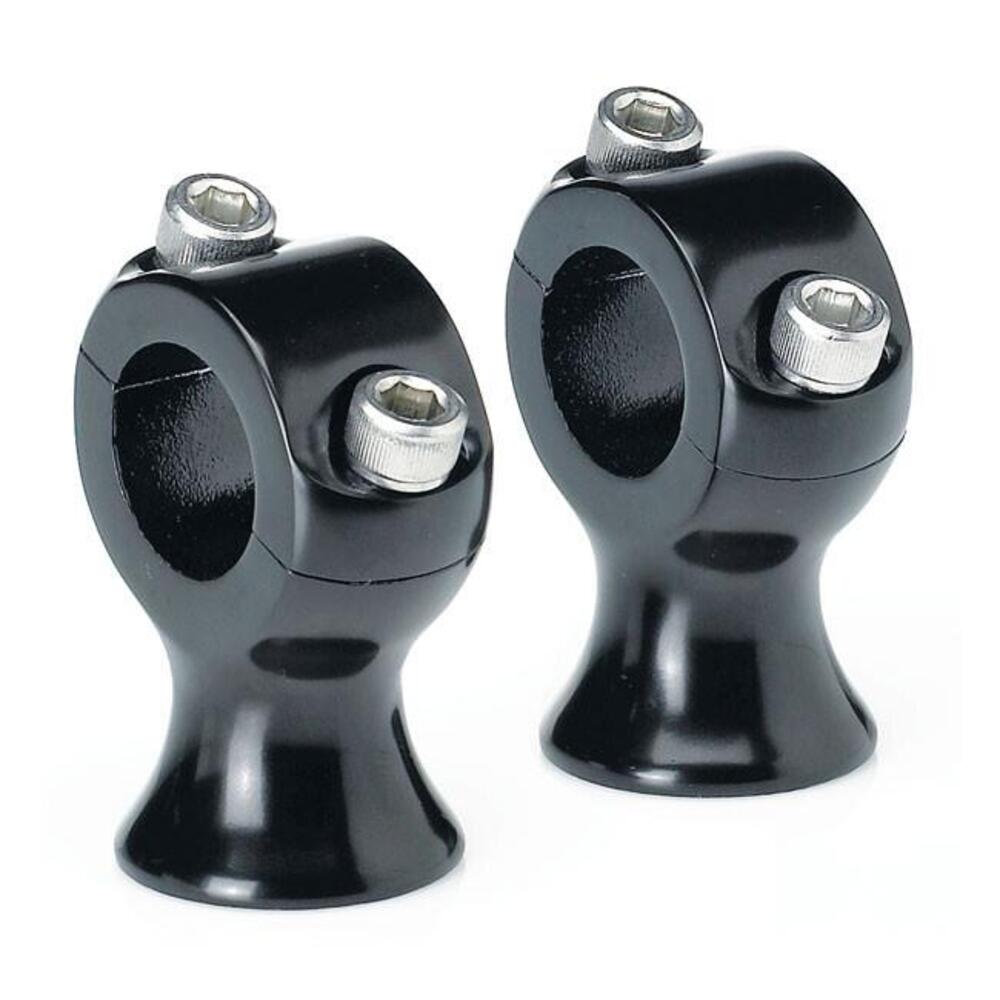 Riser Biltwell Slimline alti 1-3/4 inox neri, Per