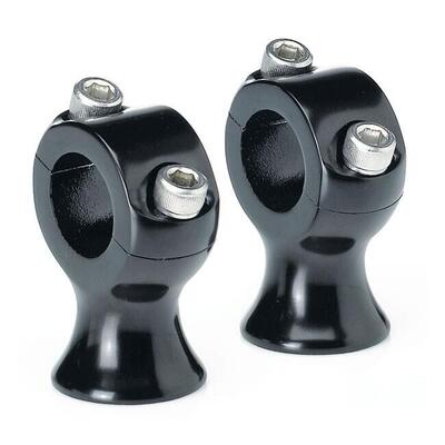 Riser Biltwell Slimline alti 1-3/4 inox neri, Per