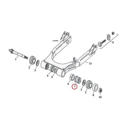 Cuscinetti forcellone per FXR dal 1982 al 1994 rif 