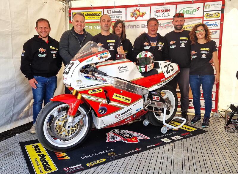 Team Speed Shadows e Stefano Bonetti con la Bimota YB4 E.I.R 750