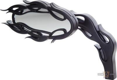 Specchietto Ness Tech Flamed sinistro nero Arlen Ness