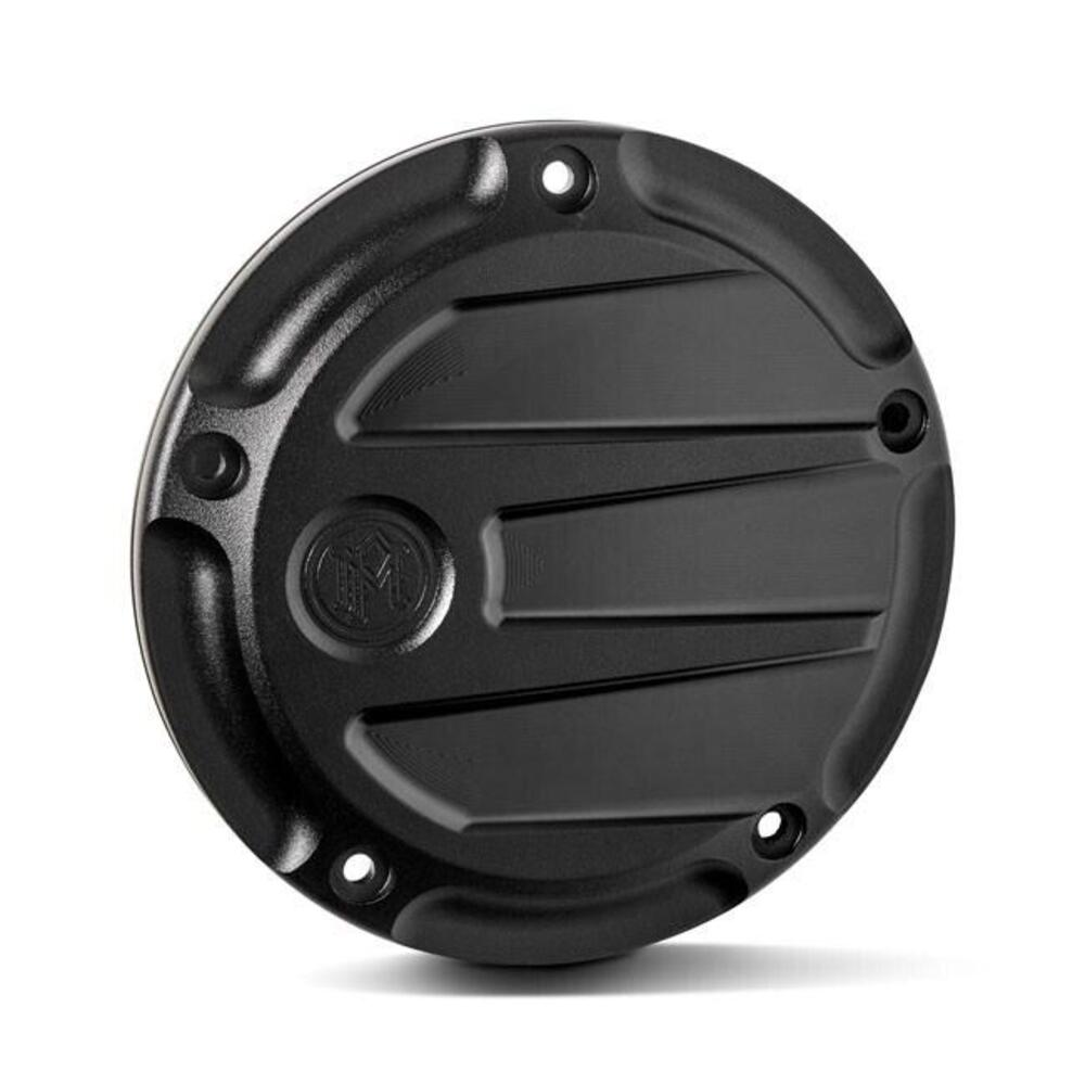 Coperchio frizione derby cover PM Scallop nero per Performance Machine
