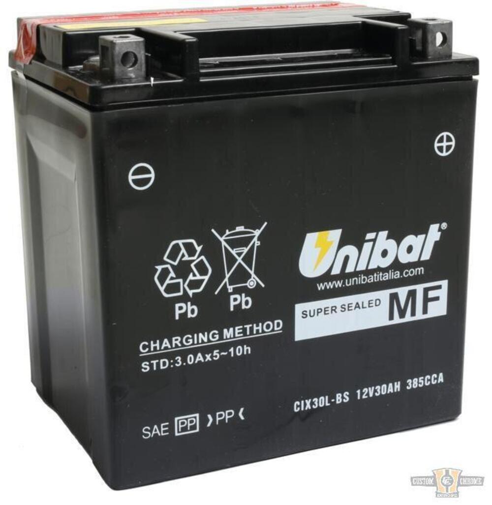 Batteria UNIBAT CIX30L-BS Per Touring dal 1997 al