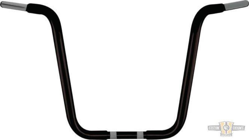 Manubrio Ape Hanger 1-1/4" alto 16" nero per Accel 