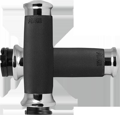 Manopole Avon Contour lisce cromate per accelerato