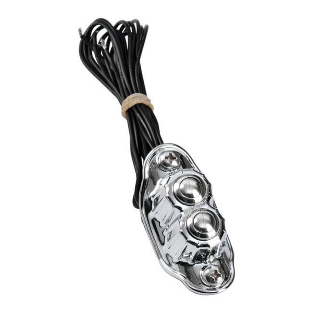 Pulsante doppio Deluxe K-tech cromato Kustom Tech 