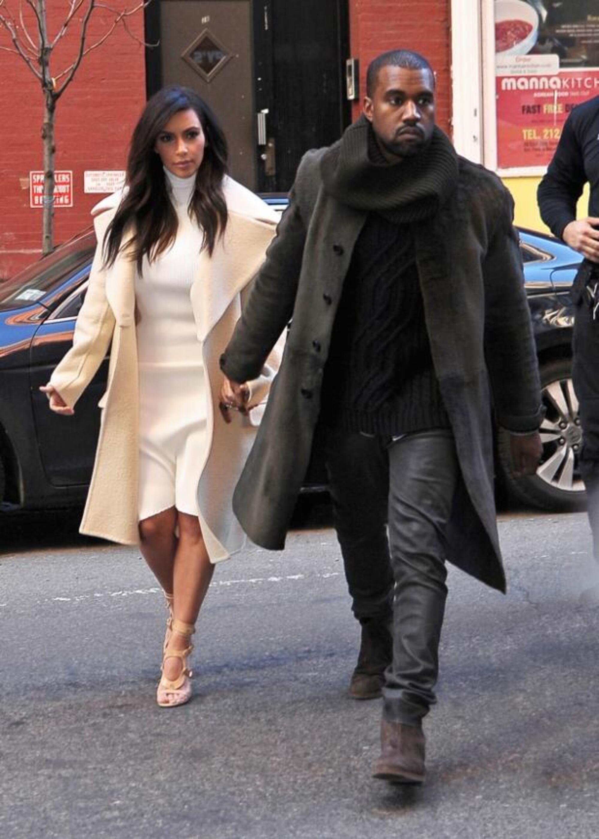 Kanye e Kim Kardashian nel 2014