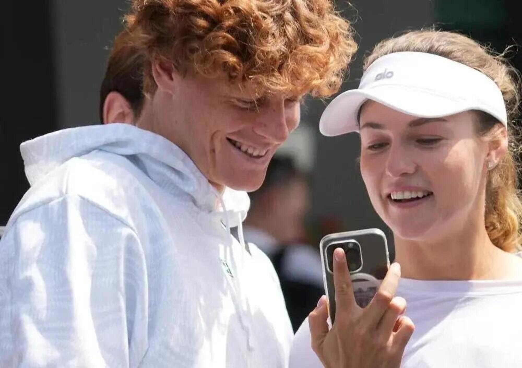 Jannik Sinner e Anna Kalinskaya