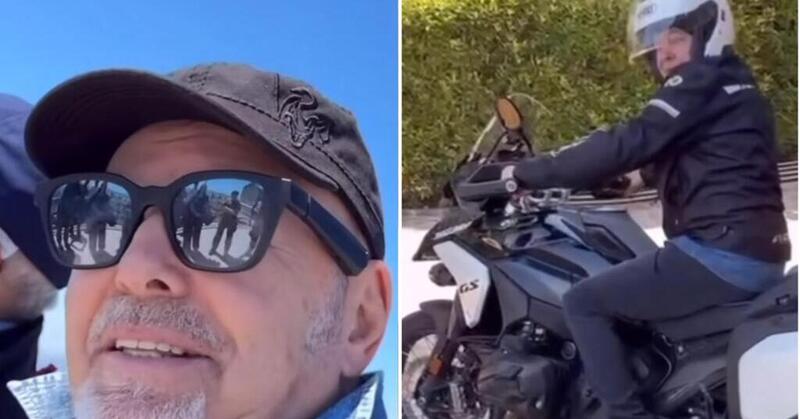 Vasco Rossi, ecco la sua domenica da rockstar: BMW R 1300 GS e un bel giro sul Monte Cimone [VIDEO]