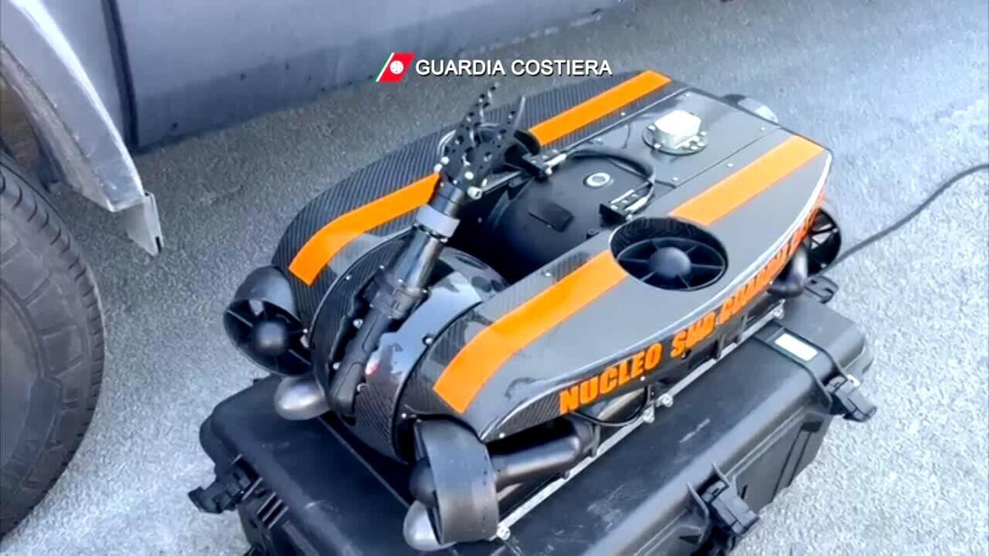 Il robot subacqueo Rov della Guardia Costiera