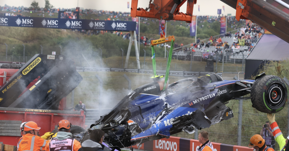 Paura per Logan Sargeant a Zandvoort e tanto caos in pista: saranno qualifiche al buio quelle olandesi